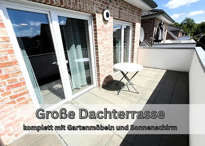 Serviced  Nautilus  Großer Balkon Einbauküche Neubau 74 Qm Free Wifi 2 Schlafzimmer Papenburg