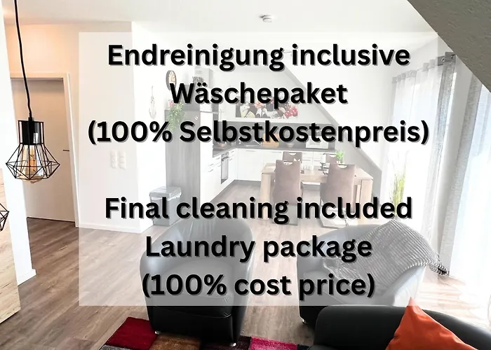 Apartamento Serviced  Nautilus  Großer Balkon Einbauküche Neubau 74 Qm Free Wifi 2 Schlafzimmer Papenburg